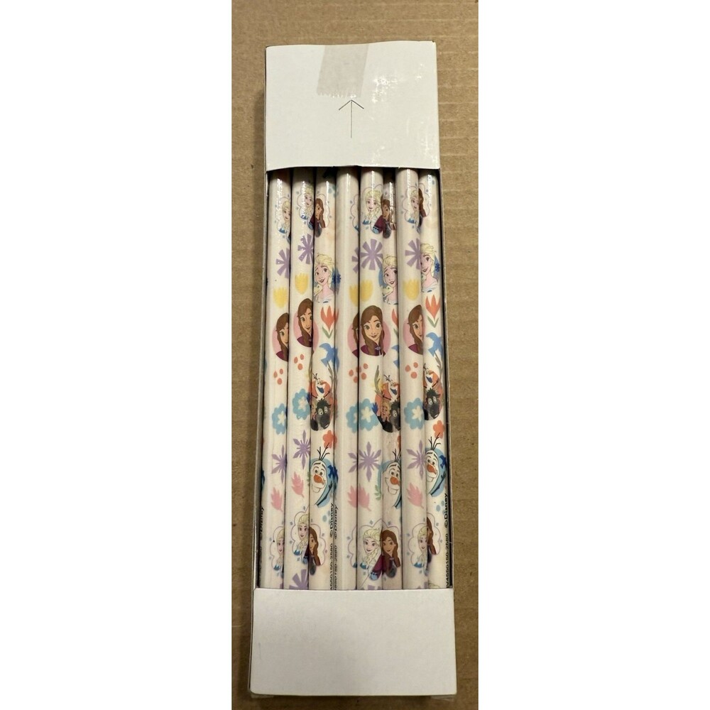 Set of 32 Wood Pencils with Erasers with Frozen Characters New in Box